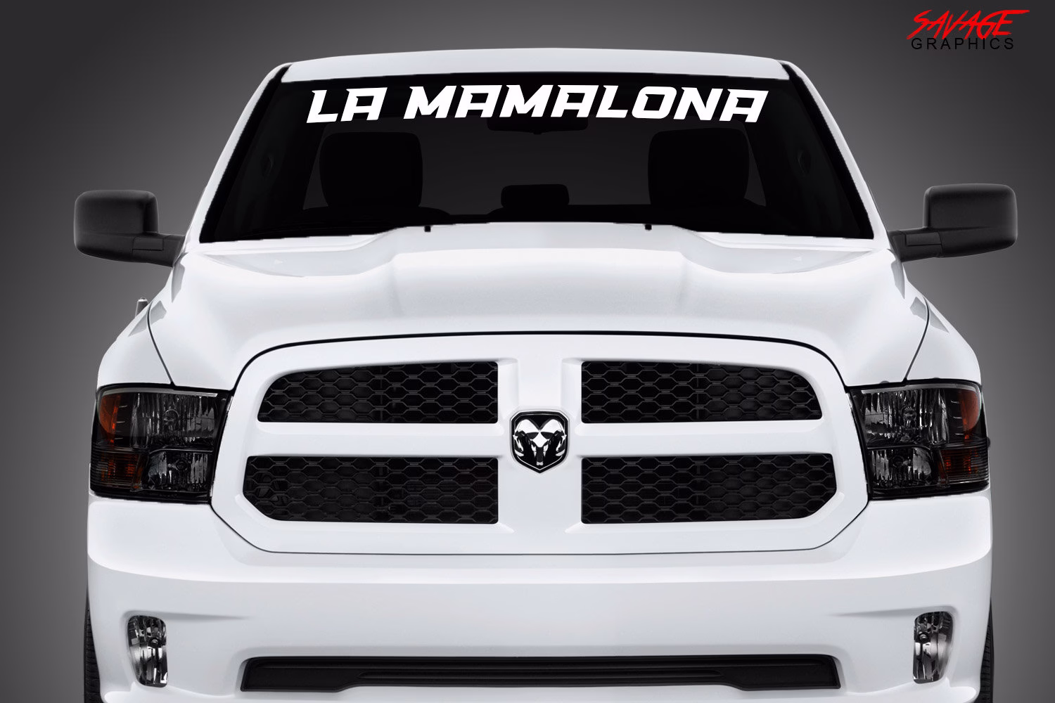 La Mamalona Windshied Decal Ram Silverado Sierra F150 Tundra