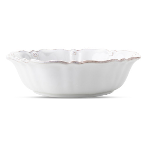 Juliska Berry Thread Whitewash 10" Serving Bowl 10"L, 10"W, 2.75"H 2 Qt