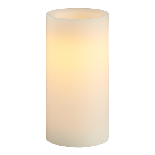 3x6 Ivory Flameless LED Pillar Candle: White by World Market