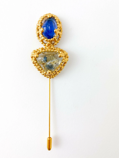 Vintage Ysl Yves Saint Laurent Brooch Pin, Very Rare Collector Items, Gripoix Glass, Made in France, Jewelry