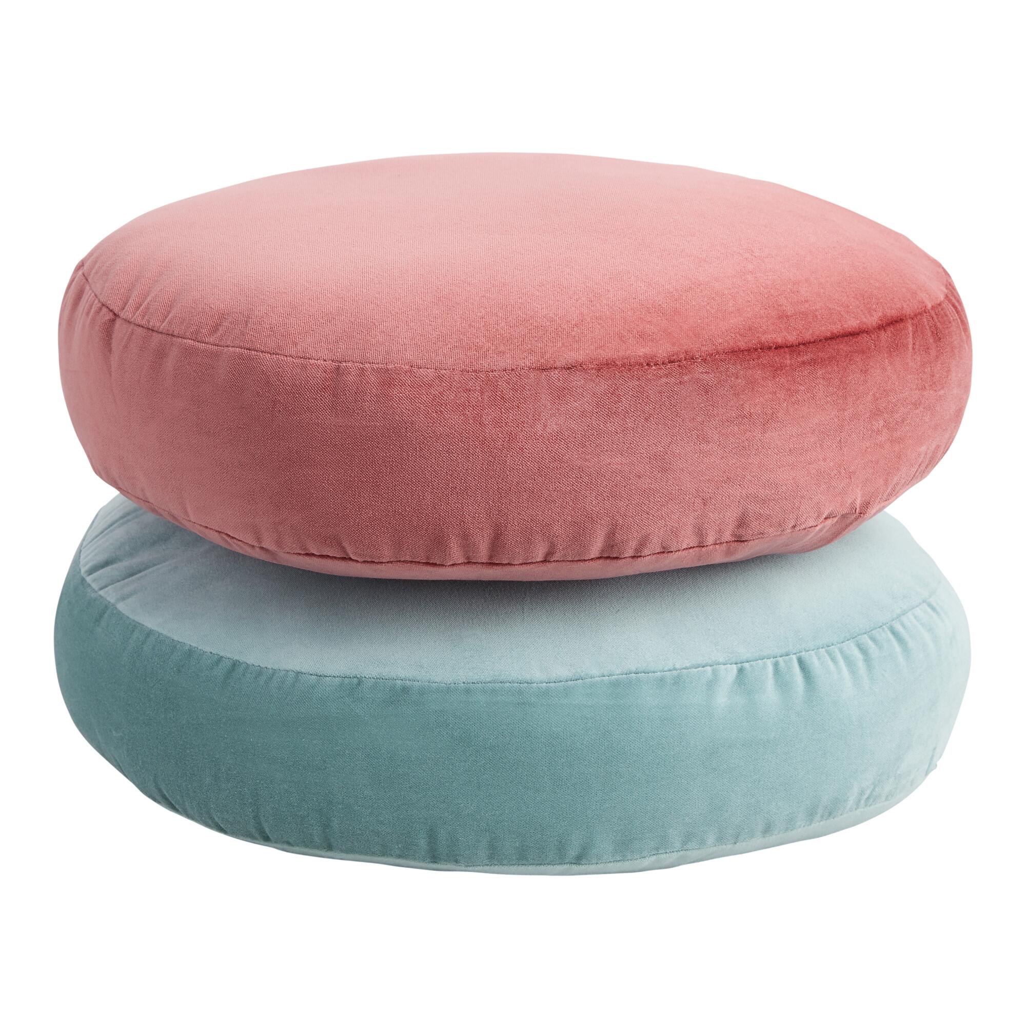 Round Gusseted Velvet Pillow by World Market