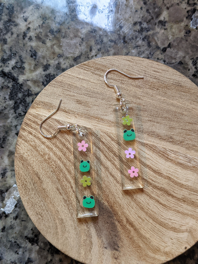 Obsessed, Froggy Fairy Core Flower Power Earrings