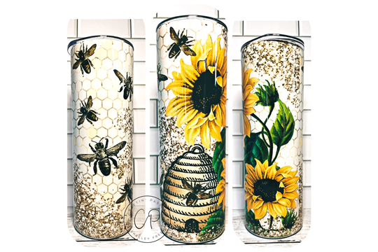 Sunflower/Bee Tumbler