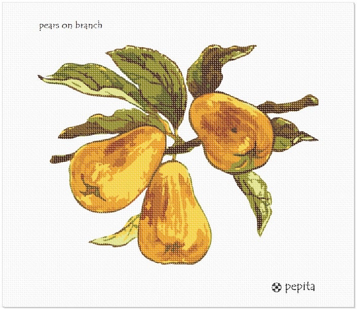 Needlepoint Kit Or Canvas Pears On Branch