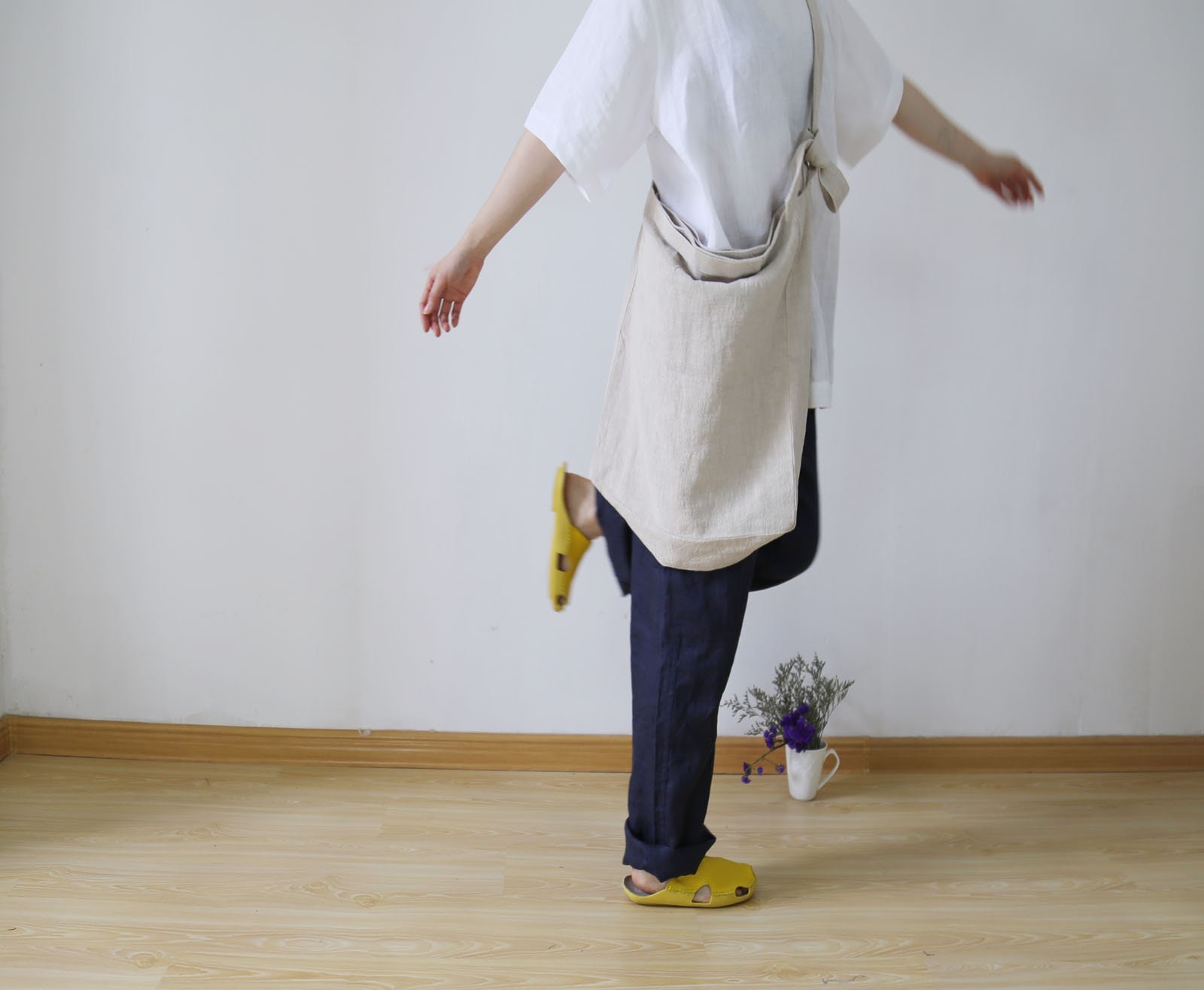 809-Linen Cotton Blend 2 Way Bag, Messenger Bag/ Tote Bag, Shopper Beach Bags, Cross Body Gym Shoulde Zen Bags
