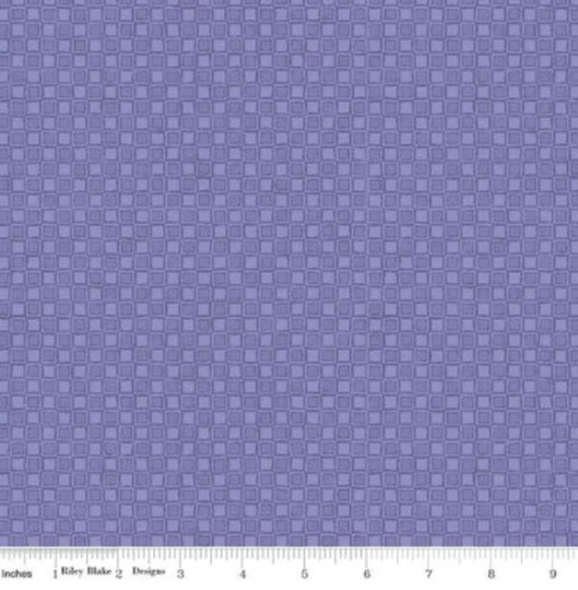 Tiny Blocks Blender in Plum Purple From Lucy June Collection By Riley Blake - 100% High Quality Cotton Fabric