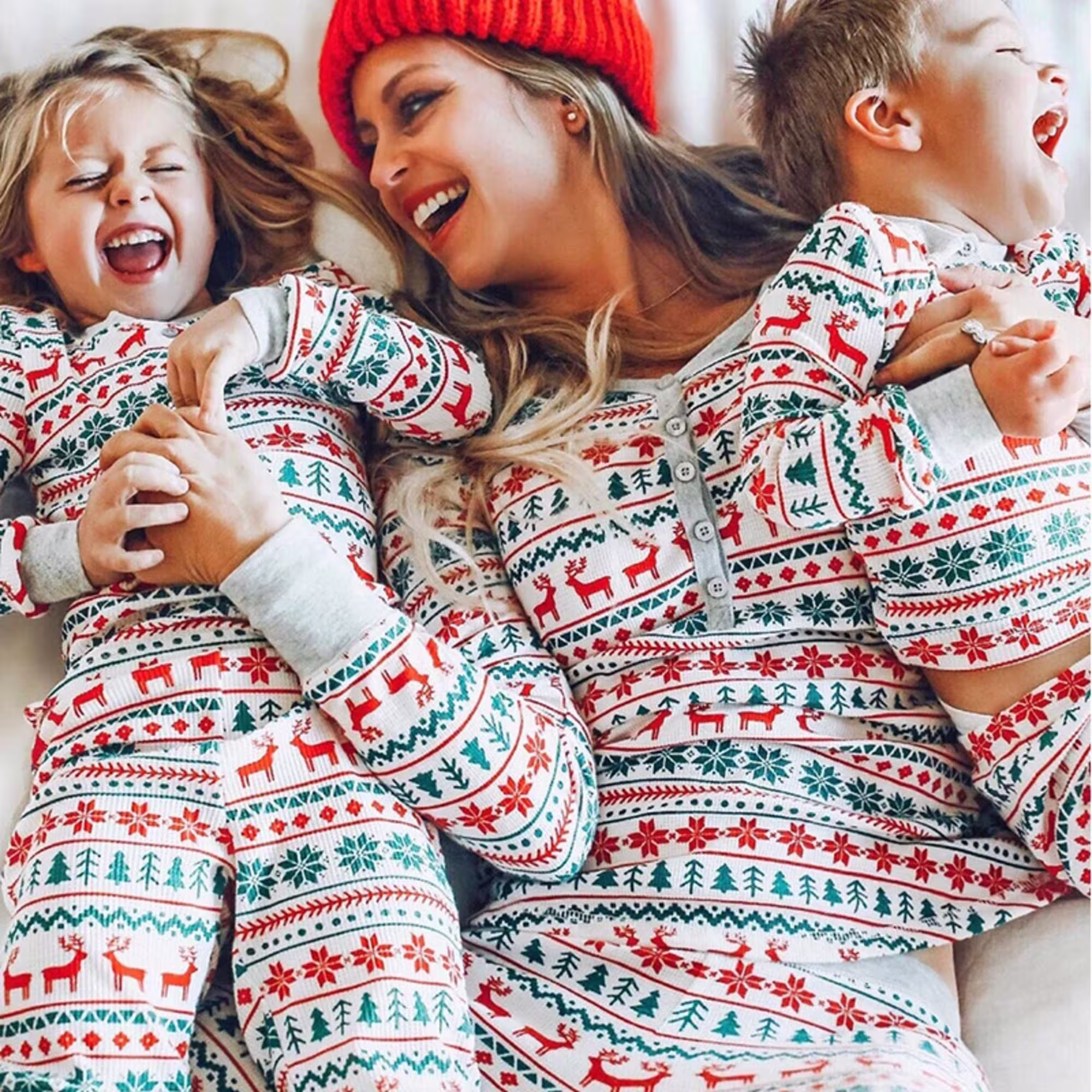 Christmas Pajamas Family Matching 2022 New Year Father Mother Kids Baby Look Clothes Set Dad Mom & Daughter Son Pyjamas Outfit