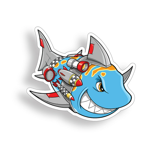 Missile Airplane Sticker Beach Ocean Plane Bomber Cup Cooler Laptop Car Truck Vehicle Window Bumper Vinyl Decal Graphic