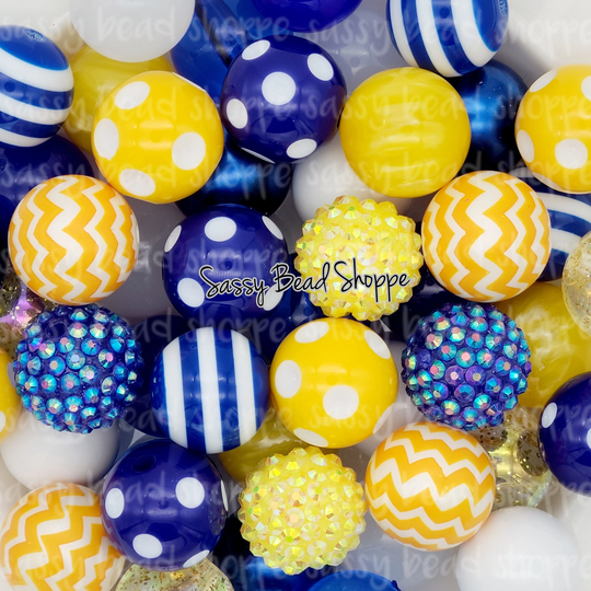 Rams House 20mm Bubblegum Beads Set Of 24, M&m Bubbles, Bubble Gum Chunky Beads, Keychain Bead Mix, Bulk