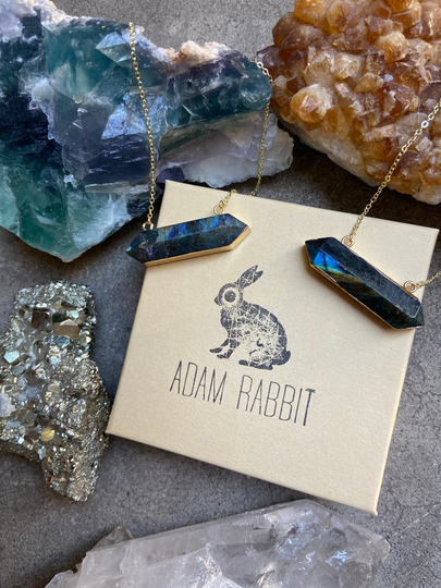 Slightly Imperfect Labradorite Necklace