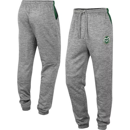 Men's Colosseum Gray Colorado State Rams Worlds to Conquer Sweatpants, Size: Medium, Grey