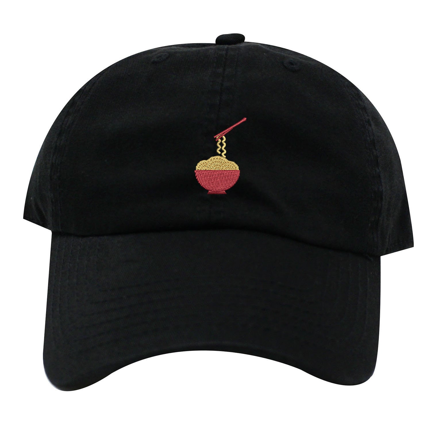 Ink Stitch Ramen Cotton Baseball Unstructured Caps - 21 Colors
