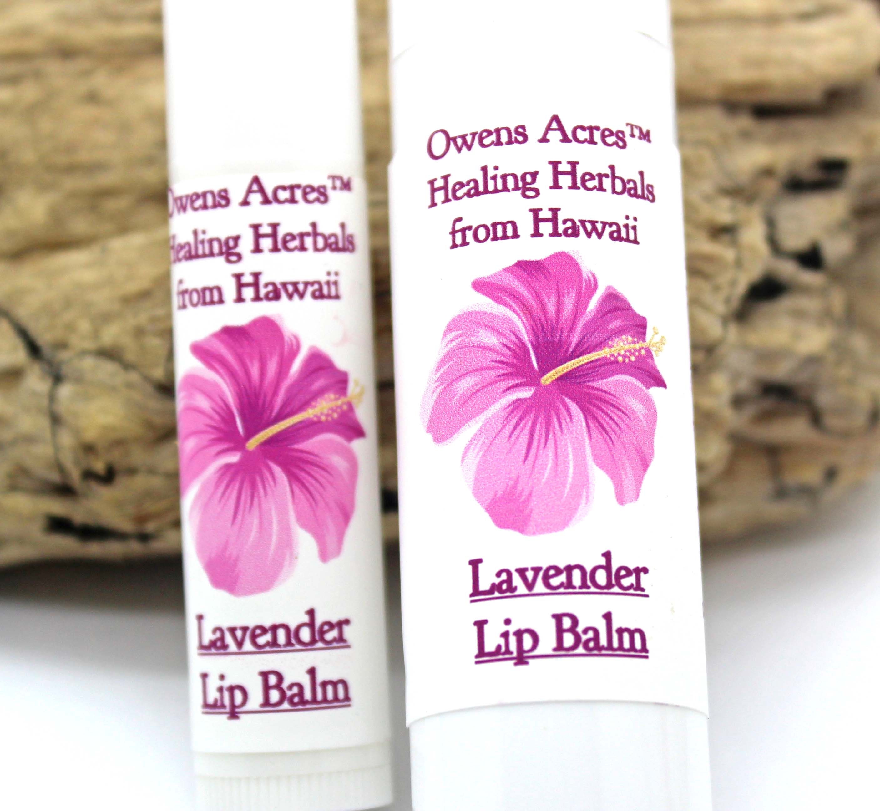 Lip Balm/Lavender Soothing - Twist Up Tube, Lips, Balm, Dry Chapped in A Hawaiian