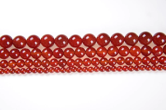 Carnelian Gemstone Beads in 4mm, 6mm, 8mm, 10mm, 12mm, 14mm