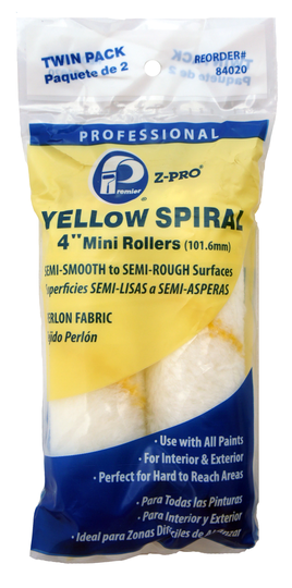 Premier 2-Pack 4.37-in x 3/8-in Mini Woven Synthetic Blend Paint Roller Cover | 84020