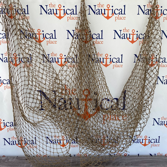 Old Fish Net - 5 Ft X Knotted Vintage Traditional Used Netting -Cut From Real Commercial Fishing Nets Authentic Nautical Decor