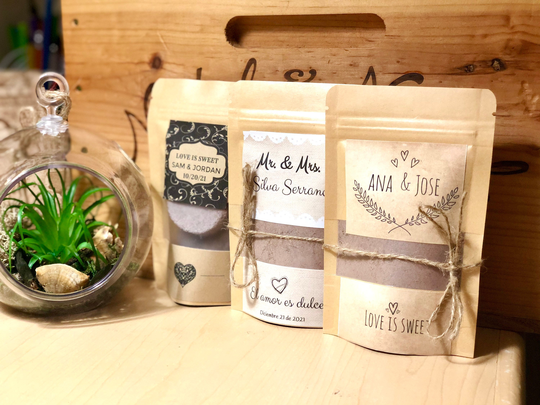 The Perfect Blend Rustic Wedding Favor Bag. Mexican Wedding. Party Chocolate Favors. Bridal Shower Personalized Wedding