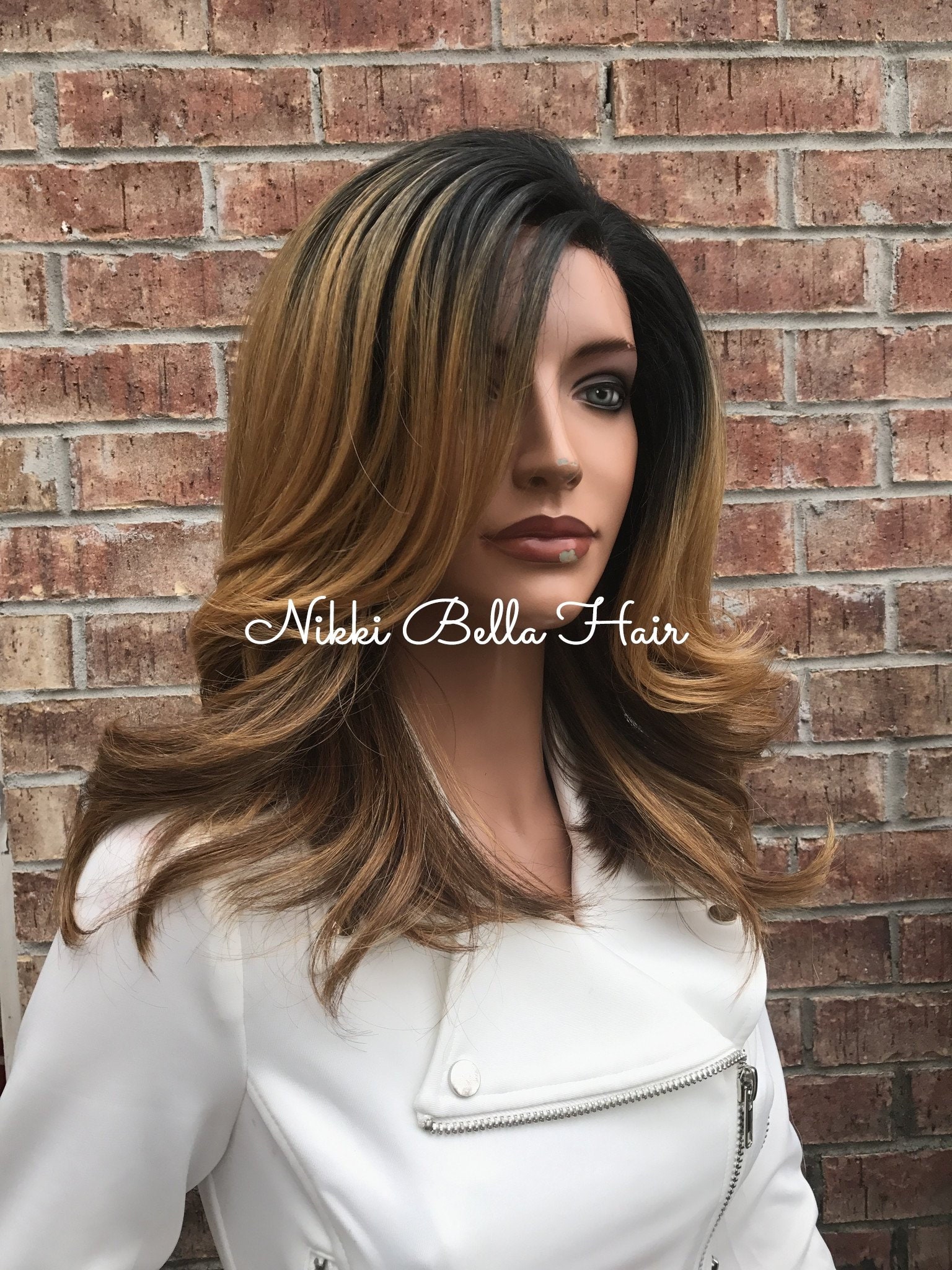 Fringe 12 Human Hair Blend Lace Front Wig