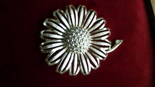 Vintage Sarah Coventry Brooch Gold Tone
