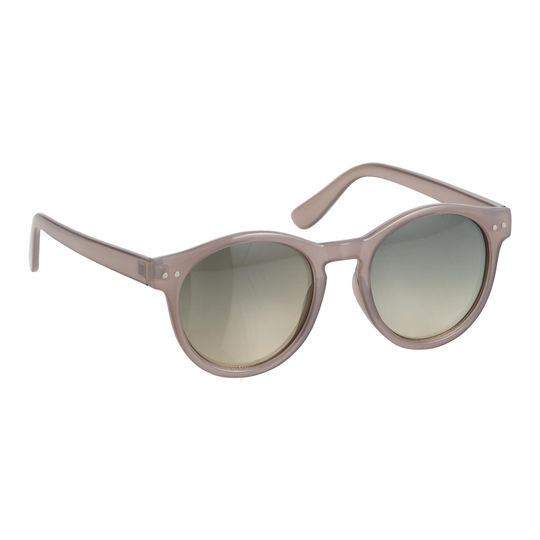 Round Jade Green Retro Recycled Sunglasses by World Market