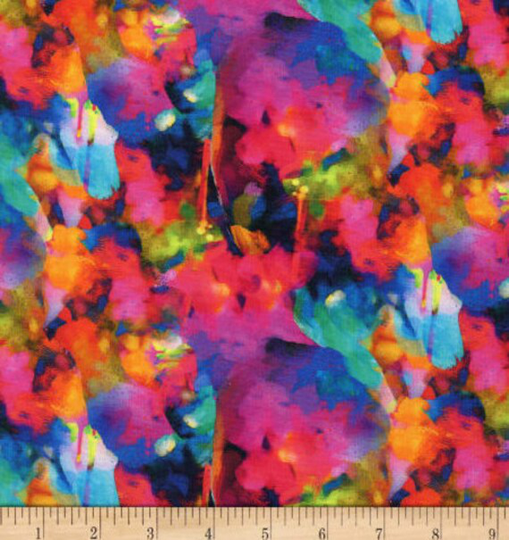 Colorful Blender From Digital Rhythm & Hues Collection By 3 Wishes Fabric - 100% High Quality Cotton