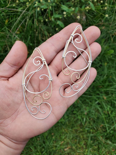 Silver & Gold Color Elf Ear Cuff, Cosplay, Cling Earring, Wood Elf, Fairies, Fantasy Wedding, Christmas Elf