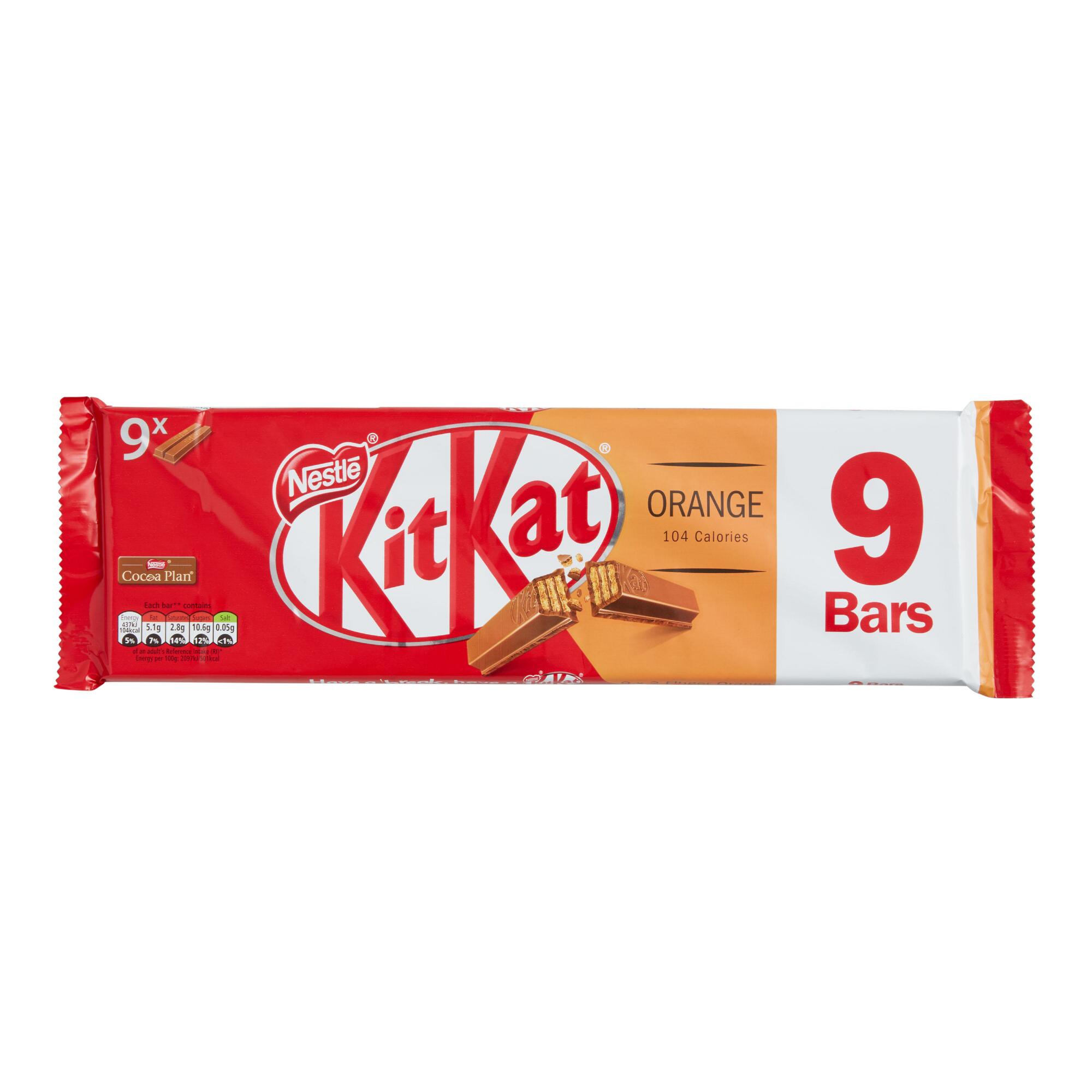 Nestle Kit Kat Orange Chocolate Wafer Bars 9 Piece by World Market