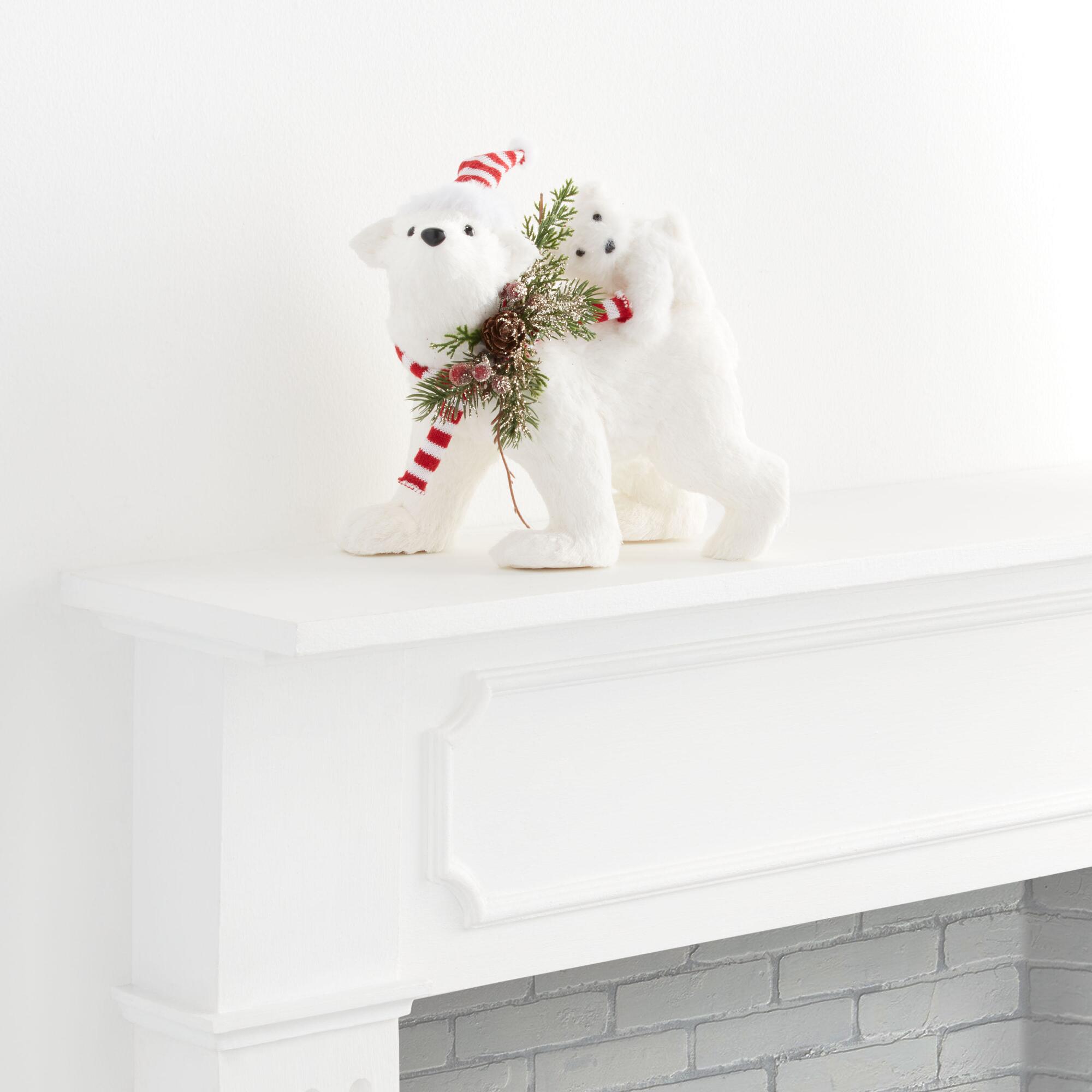 Pier Place White Sisal Polar Bear Family Decor by World Market
