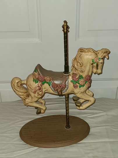 Vintage Ceramic Hand Painted Carousel Horse