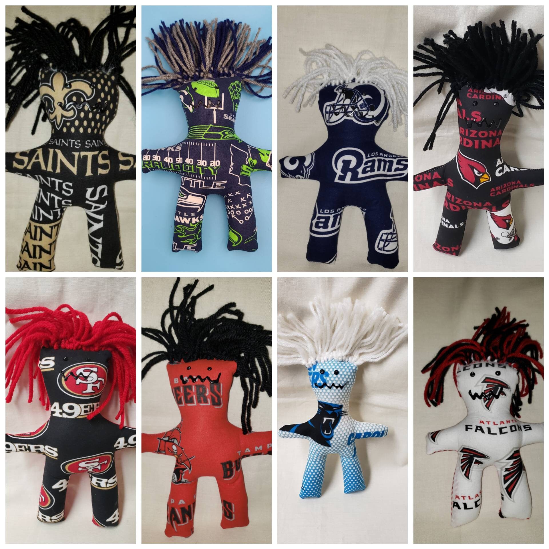 Dammit Doll, New Orleans Saints, Seattle Seahawks, La Rams, Arizona Cardinals, 49Ers, Buccaneers, Carolina Panthers, Atlanta Falcons