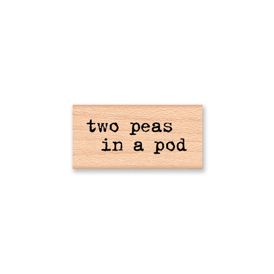 Two Peas in A Pod Rubber Stamp~Sisters~Twins~Best Friends~Garden Stamp~Wedding Stamp~Baby Shower Stamp~Pea Pod Couple~Tags | 13-31