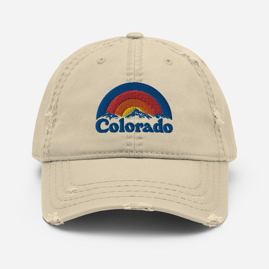 Distressed Colorado Mountain Hat