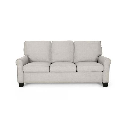 Best Selling Home Decor Davies Modern Beige Polyester/Blend Sofa in Off-White | 307560