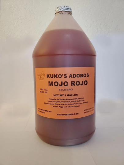 Mojo Rojo Marinade 1 Gallon Grilling Sauce