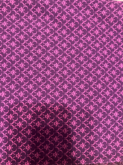 33" Vintage Purple Scroll Tonal Blender Cotton Fabric