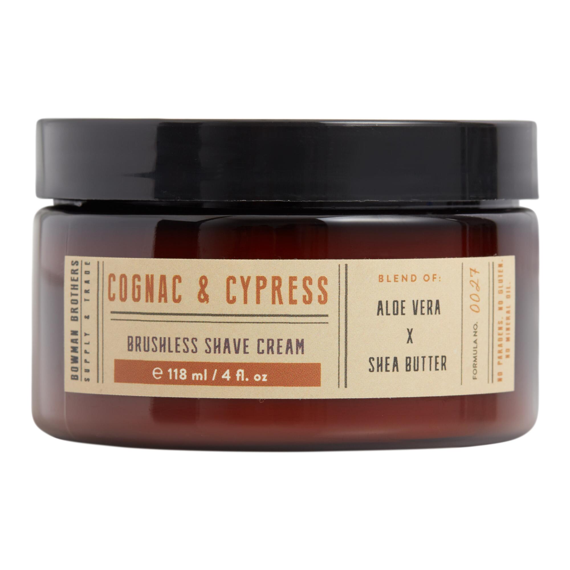Bowman Bros. Cognac & Cypress Men's Brushless Shave Cream by World Market