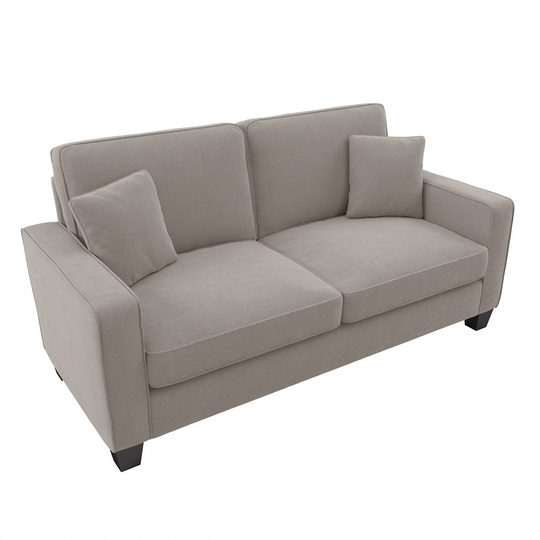 Bush Furniture Stockton Modern Beige Herringbone Fabric Polyester/Blend Sofa in Brown | SNJ73SBGH-03K