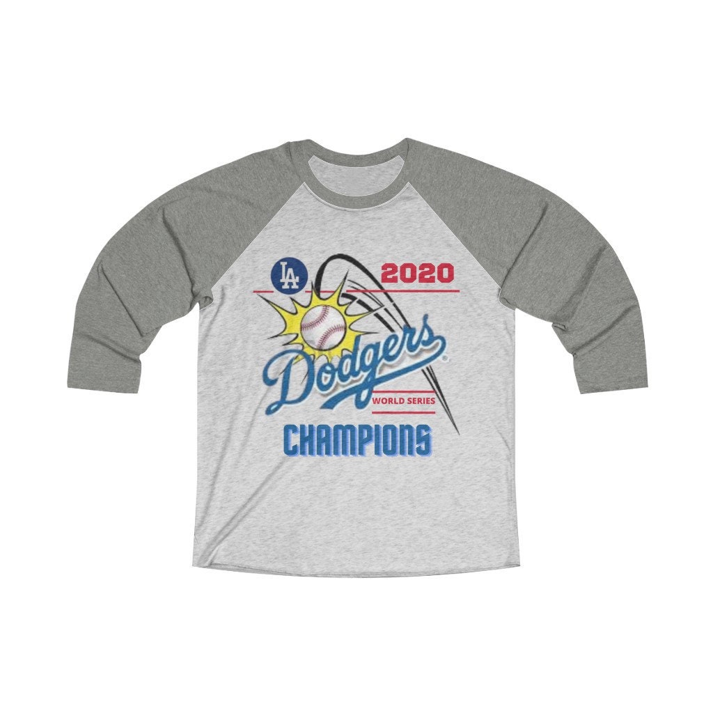 Dodgers Win Unisex Tri-Blend 3/4 Raglan Tee