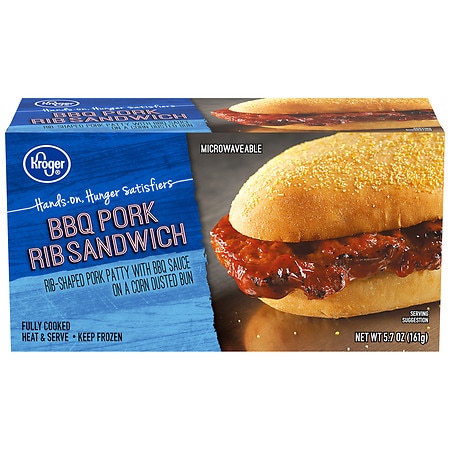 Kroger BBQ Pork Rib Sandwich - 5.7 oz