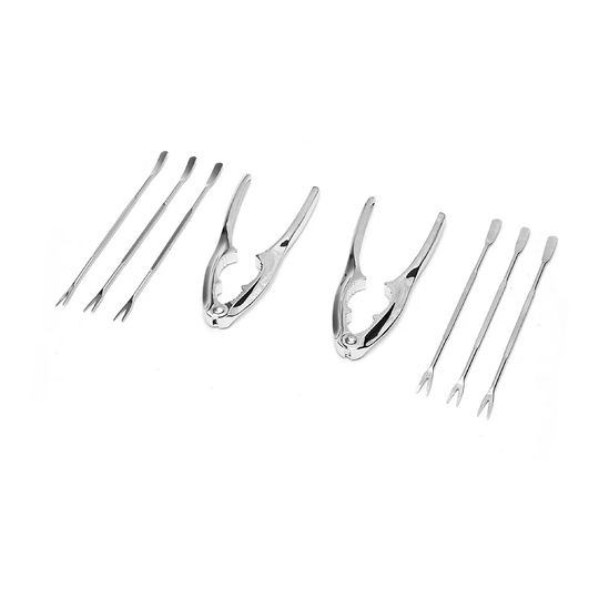 Nantucket Seafood 1108 8-pc. Seafood Cracker & Pick Tool Set, Multicolor