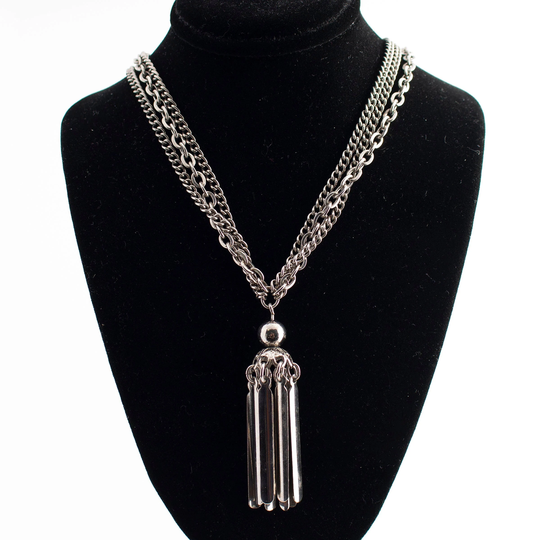 Multi Row Tassel Necklace