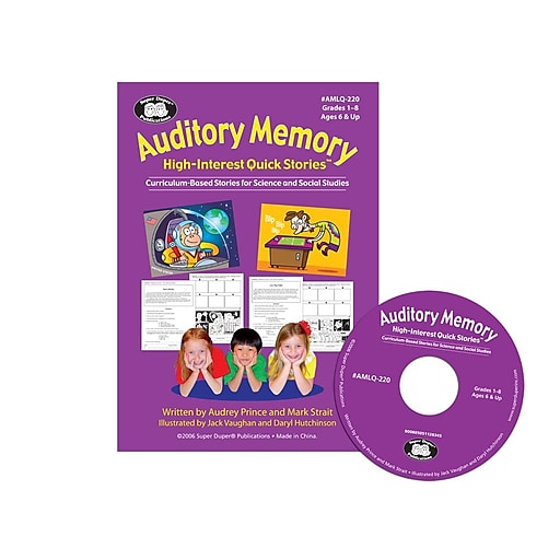 Super Duper Auditory Memory High-Interest Quick Stories Version 2.0 Interactive CD-ROM