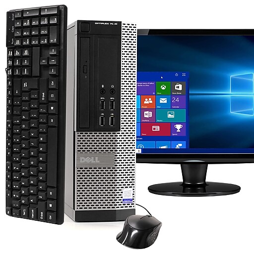 Dell OptiPlex 7020 Refurbished Desktop Computer with 19" Monitor, Intel i5, 8GB RAM, 1TB HDD
