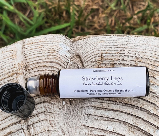 strawberry Legs Essential Oil Roll On Blend 10Ml, Oils, Therapeutic, Self Care, Skin Gift