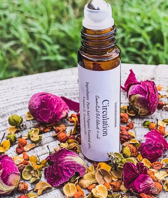 Circulation Essential Oil Rollerball Blend 10Ml, Oils, Therapeutic, Organic, Self Care