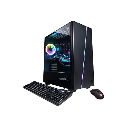 CyberPowerPC Gamer Master GMA600V4 Gaming Desktop Computer, AMD Ryzen 3, 8GB RAM, 500GB SSD