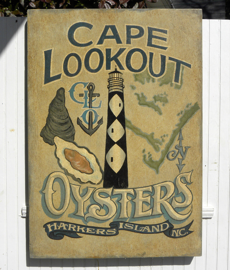 Cape Lookout Lighthouse Hand Painted Sign, Original Beach Decor Or Restaurant Sign. Makes A Great Gift. Collectors Dream