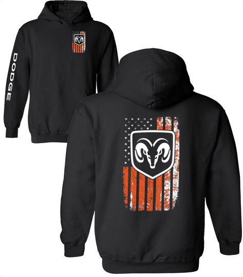 Orange Flag Hooded Pullover - Unisex Hoodies For Adults