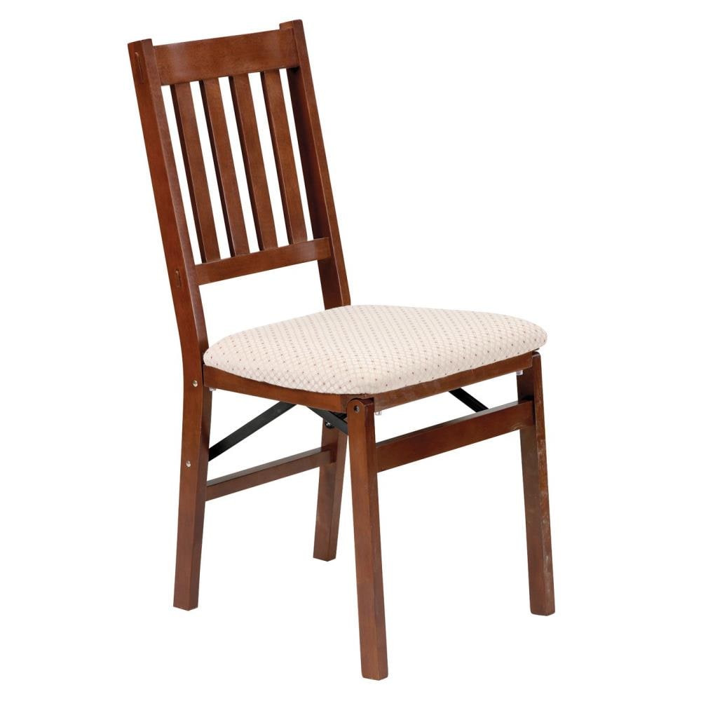 Stakmore Set of 2 Mission/Shaker Polyester/Polyester Blend Upholstered Dining Side Chair (Wood Frame) in Brown | 4540.6H792