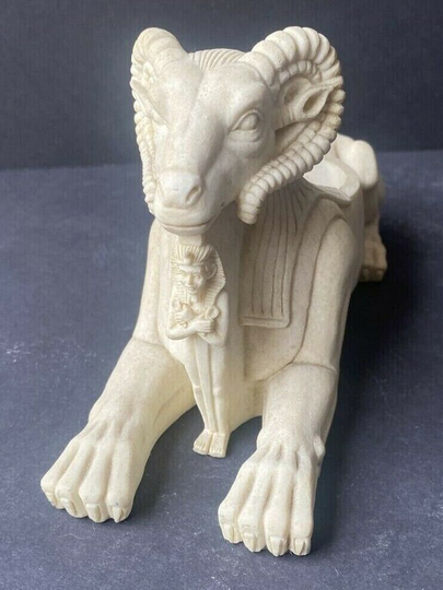 Egyptian Resin Ram Candle Holder 4.5"